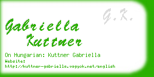 gabriella kuttner business card